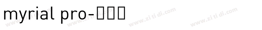 myrial pro字体转换
